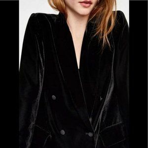 Zara Velvet Blazer - New Without Tags